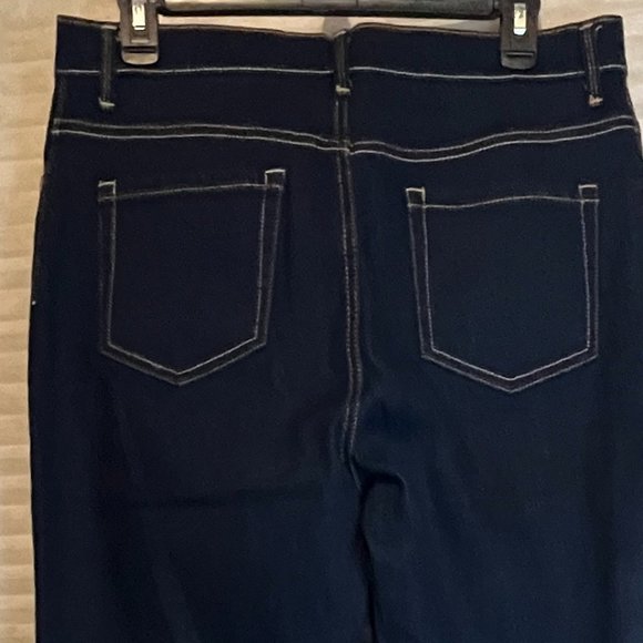 Gloria Vanderbilt Amanda DARK BLUE WASH SLIMMING JEANS SIZE 14P NWOT - Picture 6 of 8